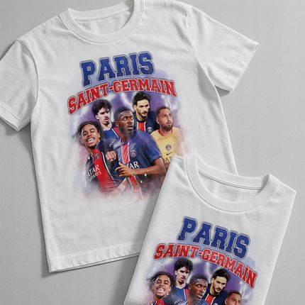 Koszulka biała dziecięca Paris Saint-Germain Dembélé Barcola Vitinha r. 116 - zdjęcie 4