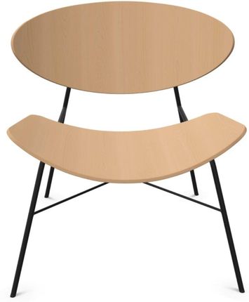 Nowy Styl Fotel Kanu – Gięta Sklejka, Metalowa Podstawa, Industrialny