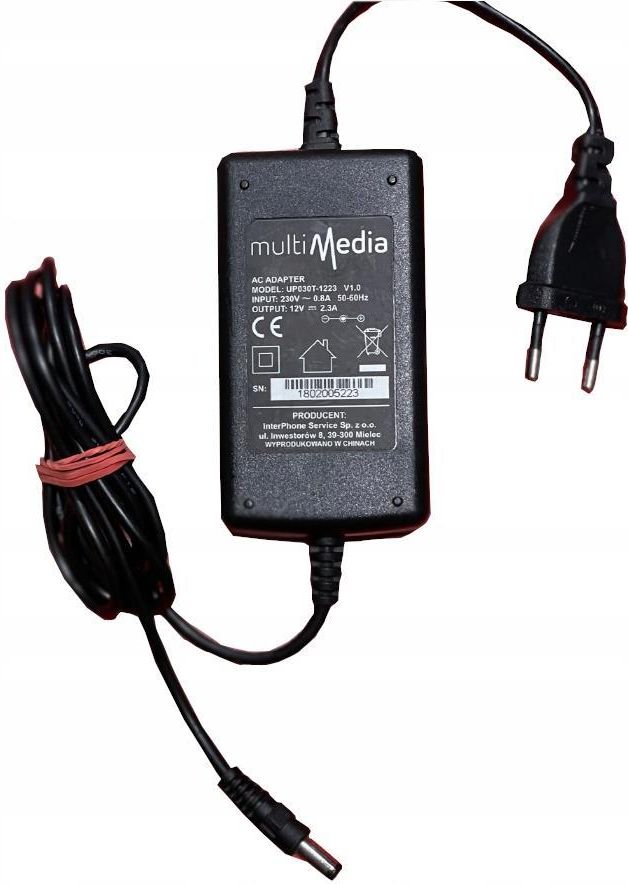 Alimentatore 12V 2,3A CYFROWY POLSAT Modello UP030T-1223 Per Decoder