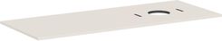HANSGROHE Xilesa E Blat 137,5 x 55cm z wycięciem po prawej stronie pod umywalkę nablatową bez otworu na baterię piaskowy beż matowy 54279780