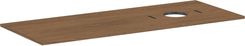 HANSGROHE Xilesa E Blat 137,5 x 55cm z wycięciem po prawej stronie pod umywalkę nablatową bez otworu na baterię kaszmirowy dąb 54279550