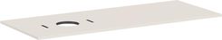 HANSGROHE Xilesa E Blat 137,5 x 55cm z wycięciem po lewej stronie pod umywalkę nablatową bez otworu na baterię piaskowy beż matowy 54278780