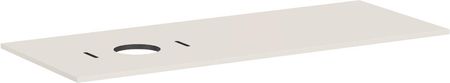 HANSGROHE Xilesa E Blat 137,5 x 55cm z wycięciem po lewej stronie pod umywalkę nablatową bez otworu na baterię piaskowy beż matowy 54278780