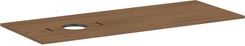 HANSGROHE Xilesa E Blat 137,5 x 55cm z wycięciem po lewej stronie pod umywalkę nablatową bez otworu na baterię kaszmirowy dąb 54278550