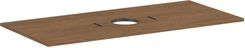 HANSGROHE Xilesa E Blat 118 x 55cm z wycięciem na środku pod umywalkę nablatową bez otworu na baterię kaszmirowy dąb 54277550