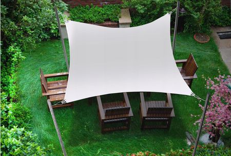Garden Żagiel Przeciwsłoneczny Ogrodowy Beżowy 3M X 2,5M - zdjęcie 3