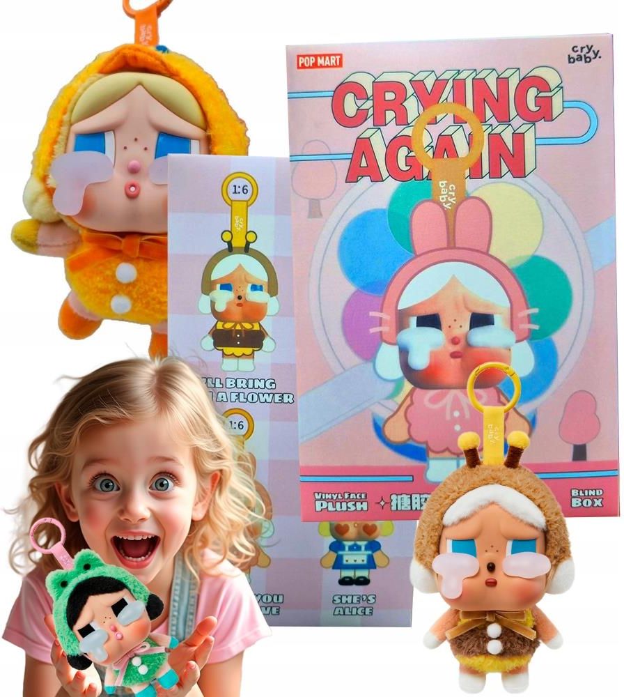 100 Breloczek Crybaby Crying Again Zabawka Skrzynka Figurka Brelok