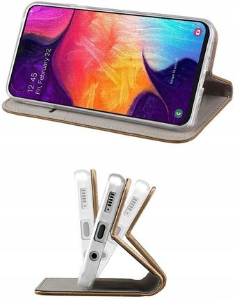 Smart-Tel Etui Case Pokrowiec Flip Skórzane Otwierane Do Apple Iphone 12 Pro Złote - zdjęcie 5