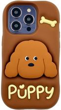 3Dcase Etui Case 3D Puppy With Stand Iphone 15
