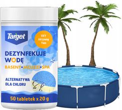 Zdjęcie Target Oxy Aktywny Tlen Tabs Do Basenu Spa Jacuzzi Dezynfekuje Wodę 50X20G - Jędrzejów