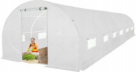 4Iq Group Tunel Foliowy Szklarnia Premium Siatka 3X6M Biały Stelaż 19⌀ Mocny 1824184665 - zdjęcie 4