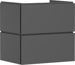 HANSGROHE Xilesa E Szafka pod umywalkę wiszącą z 2 szufladami 63 x 47cm szary łupek matowy 54256760