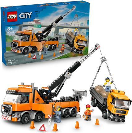 LEGO City 60467 Wóz holowniczy z dźwigiem