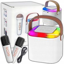 Indygo Karaoke Głośnik Bluetooth Bezprzewodowy Zestaw 2X Mikrofony Dla Dzieci Rgb
