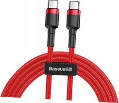 Baseus Catklf H09 Usb C Pd Qc 60W 3A 2M Czerwony