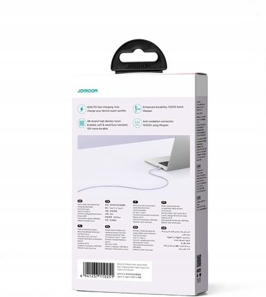 Joyroom Multi Color Series S A34 Usb C Pd 60W 1M Fioletowy - zdjęcie 2