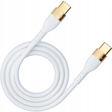 3Mk Hyper Silicone Cable Usb C 100W 2M Biały - zdjęcie 5