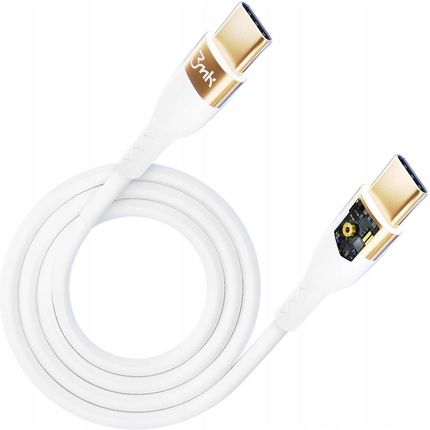 3Mk Hyper Silicone Cable Usb C 100W 2M Biały - zdjęcie 4