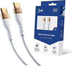 3Mk Hyper Silicone Cable Usb C 100W 2M Biały