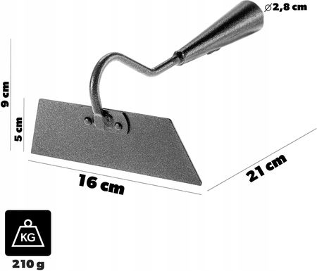 Kadax Haczka Motyka Ogrodowa Motyczka Bez Trzonka 16Cm Stalowa Do Kopania 1824718280 - zdjęcie 6