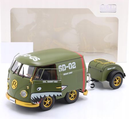 SOLIDO 1/18 - VOLKSWAGEN Kool Kombi Caza del ejército - 1950 - Little