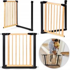 Zdjęcie Ecotoys Bramka Barierka Zabezpieczająca 74-80cm Na Schody I Drzwi Metal Drewno - Wadowice