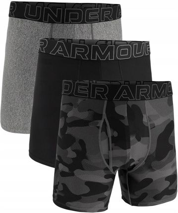 MĘSKIE MAJTKI BOKSERKI BIELIZNA UNDER ARMOUR PERFORMANCE 6IN 3PAK XL - zdjęcie 2