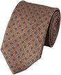 Charles Tyrwhitt Silk Linen Geo Print Tie — Camel Krawat w schludny wzór Krawaty