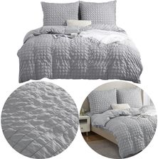 Spod Igły I Nitki Pościel Szara 220X200Cm 100% Mikrofibra 2 Poszewki 70X80 Creasy