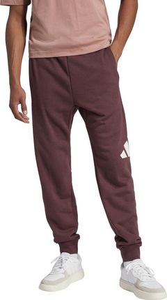 Spodnie męskie adidas Essentials Big Logo French Terry bordowe JE8972