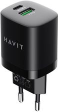 Zdjęcie Ładowarka Havit USB-A+USB-C UC30 EU czarny - Poznań