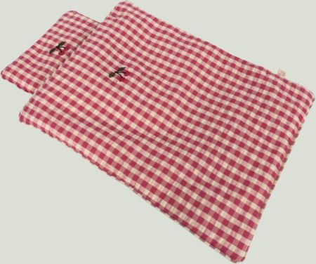 Konges Sløjd Pościel Dla Lalki Doll Bedding Bubblegum Check