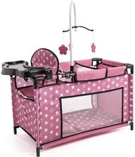 Zdjęcie Bayer Design Łóżeczko Dla Lalki Różowe Z Akcesoriami - Wleń