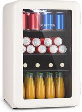 Klarstein Poplife 70, Lodówka Na Napoje, Chłodziarka, 70 L, 0-10°C, Styl Retro, Led Biała