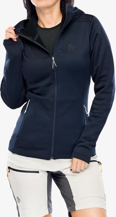 Bluza z kapturem damska Didriksons Anneli Full Zip 2 - dark night blue