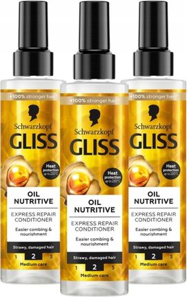 Gliss Ekspresowa Odżywka Oil Nutritive 3x200ml