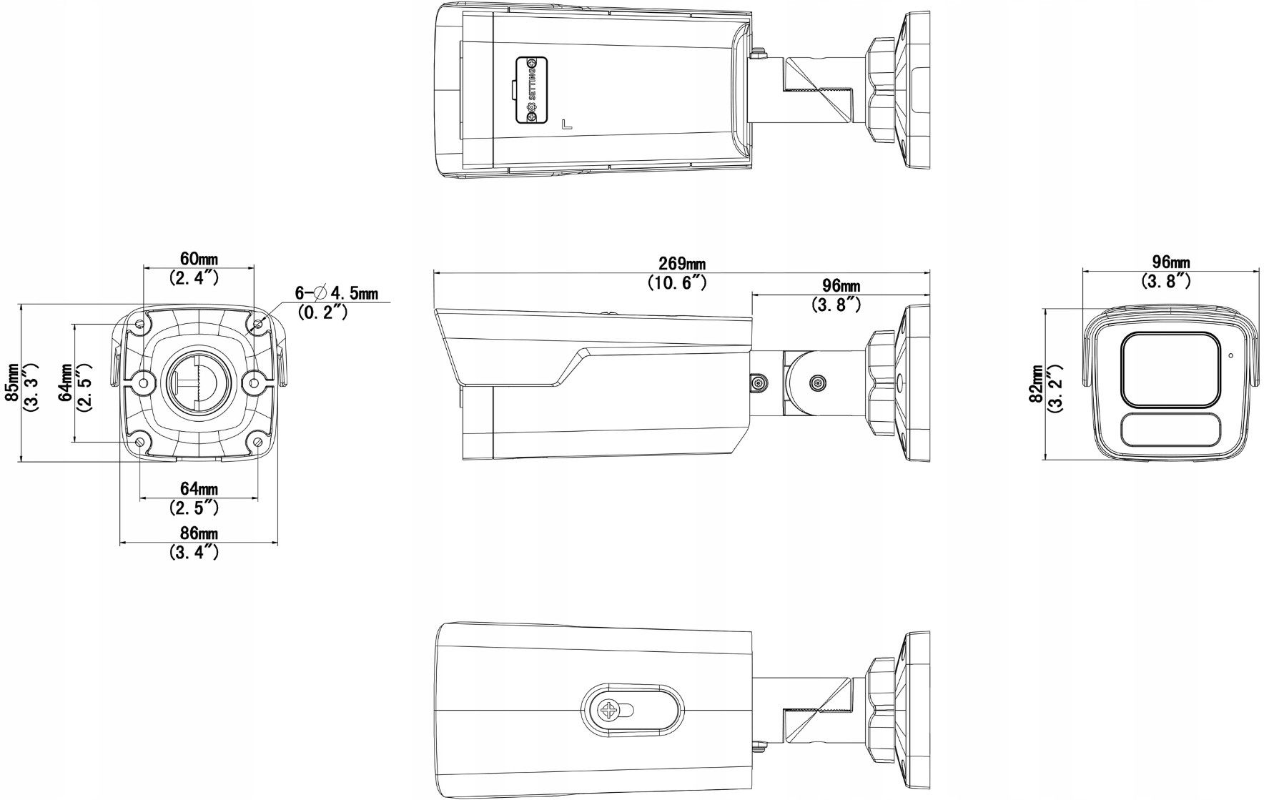 фото IP-камера відеоспостереження Uniview IPC2B15SS-ADF28K-I1 3