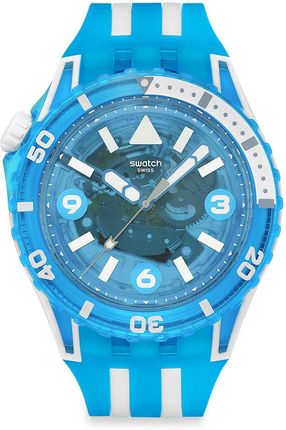 Swatch SSCU09S100 Scubaqua Blue Fire Skeleton