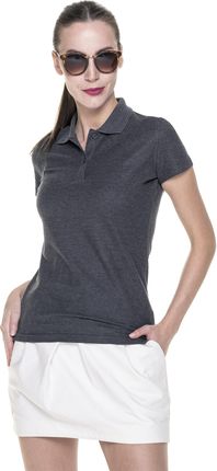Koszulka damska polo Promostars Ladies' Cotton 42195, ciemnoszara