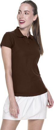 Koszulka damska polo Promostars Ladies' Cotton 42195, ciemnobrązowa