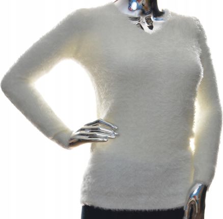 WYPRZEDAŻ Damski sweter w szpic serek typu alpaka XS S M UNI