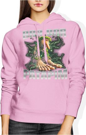 Brr Brr Patapim Damska bluza z kapturem (L, Czerwony) - zdjęcie 2