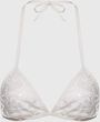 Góra bikini triangle z koronką i cekinami – Loreen ecru (M/L)
