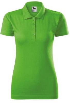 KOSZULKA POLO DAMSKA SINGLE J. T-SHIRT DAMSKI MALFINI ZIELONA 223
