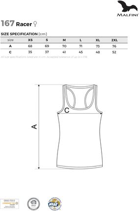 Racer top damski szybkoschnący materiał SPORT TRENING Czerwony - zdjęcie 3