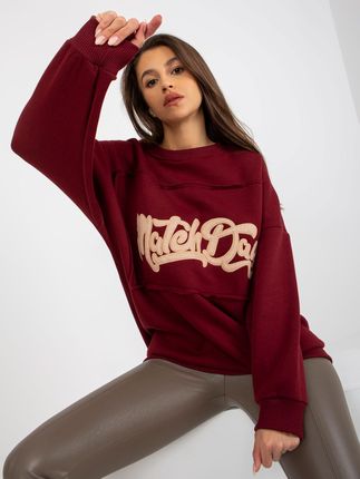 Bluza Bordowy - zdjęcie 2