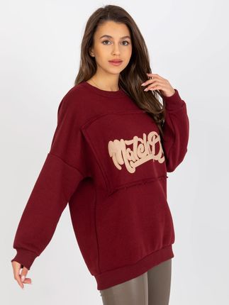 Bluza Bordowy - zdjęcie 3