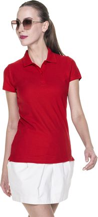 Koszulka damska polo Promostars Ladies' Cotton 42195, czerwona