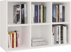 Zdjęcie Topeshop Regał Komorowy Malax Mini 2X3 Biały Do Salonu Pokoju Dziecka 90X60X30Cm (Malaxmini2X3Biel) - Świnoujście