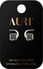 Zdjęcie Auri Kolczyki Sztyfty Czarne Koniczyny - Sulmierzyce